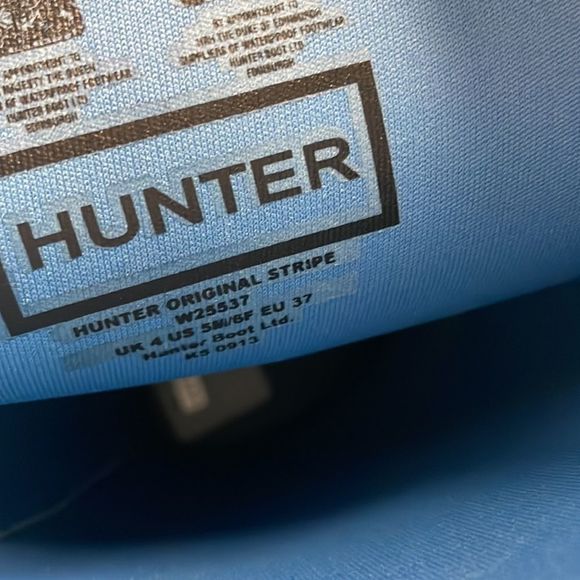 Hunter boots. Women 6. Blue - Picture 13 of 14